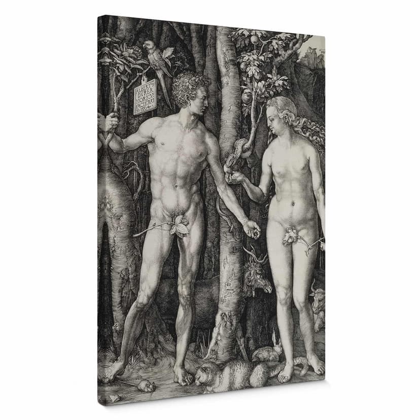 Obraz na płótnie Dürer - Adam i Ewa
