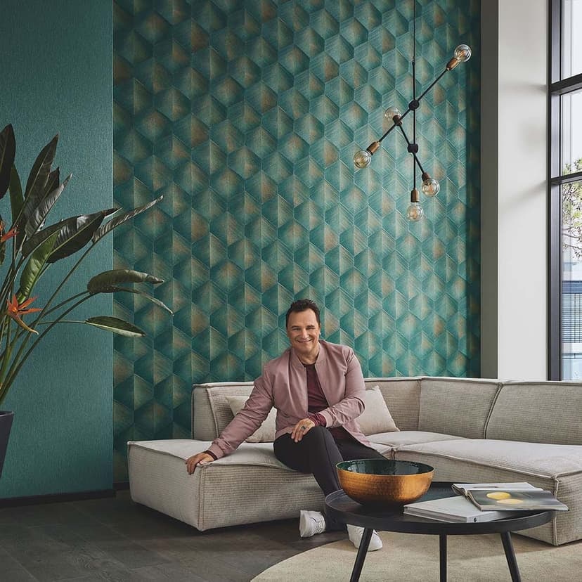 tapeta 3D, wzorzysta tapeta Fashion for Walls 4 by Guido Maria Kretschmer green