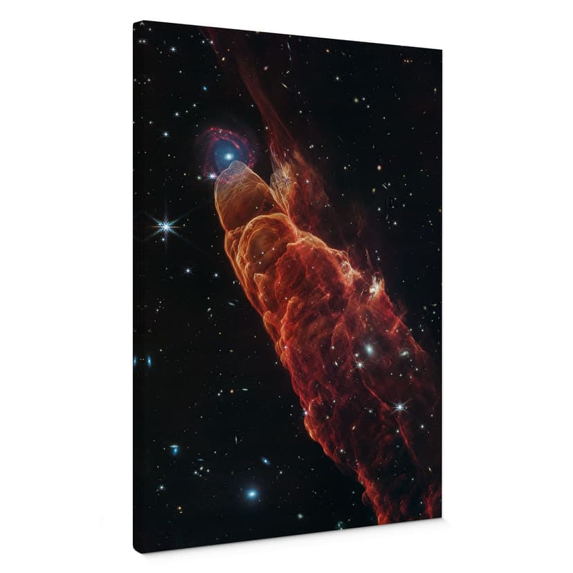 Obraz na płótnie James Webb Telescope - Cosmic Hurricane Herbig Haro 49/50
