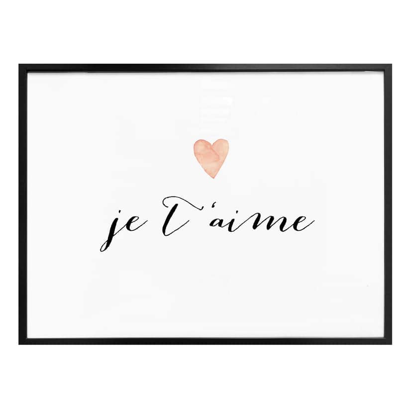 Plakat Confetti & Cream - Je t'aime