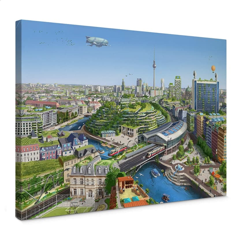 Obraz na płótnie aeroscape - Berlin Solarpunk