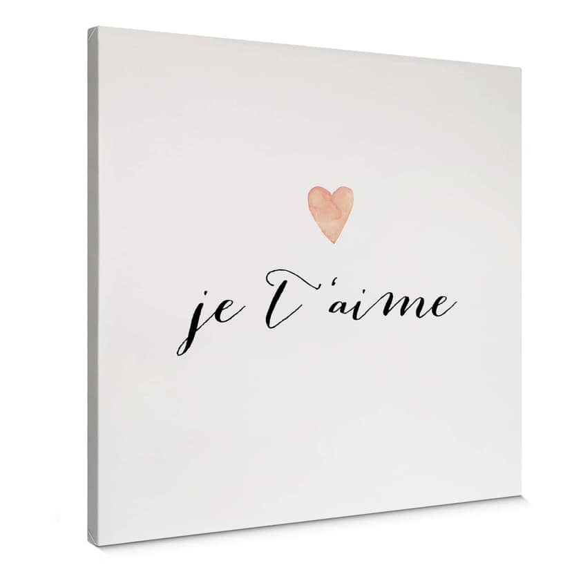 Obraz na płótnie Confetti & Cream - Je t'aime