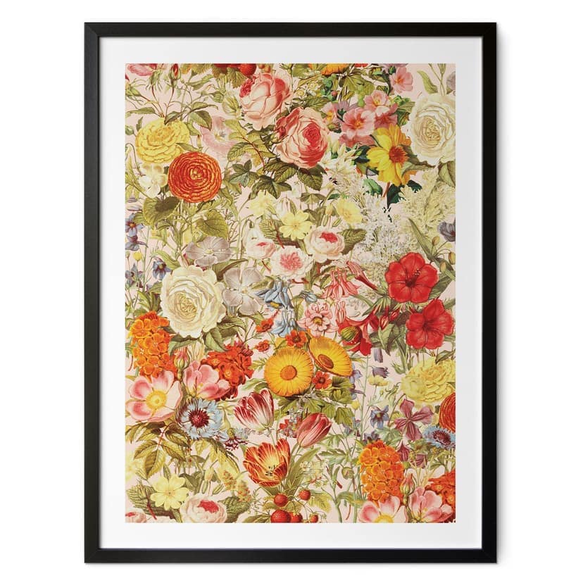 Plakat Kolorowy kolaż kwiatowy - Frida Floral Studio
