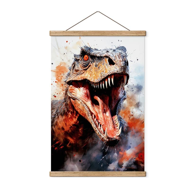 Obraz tkaniny T-Rex: Dzikie oblicze prehistorii - Jaszke