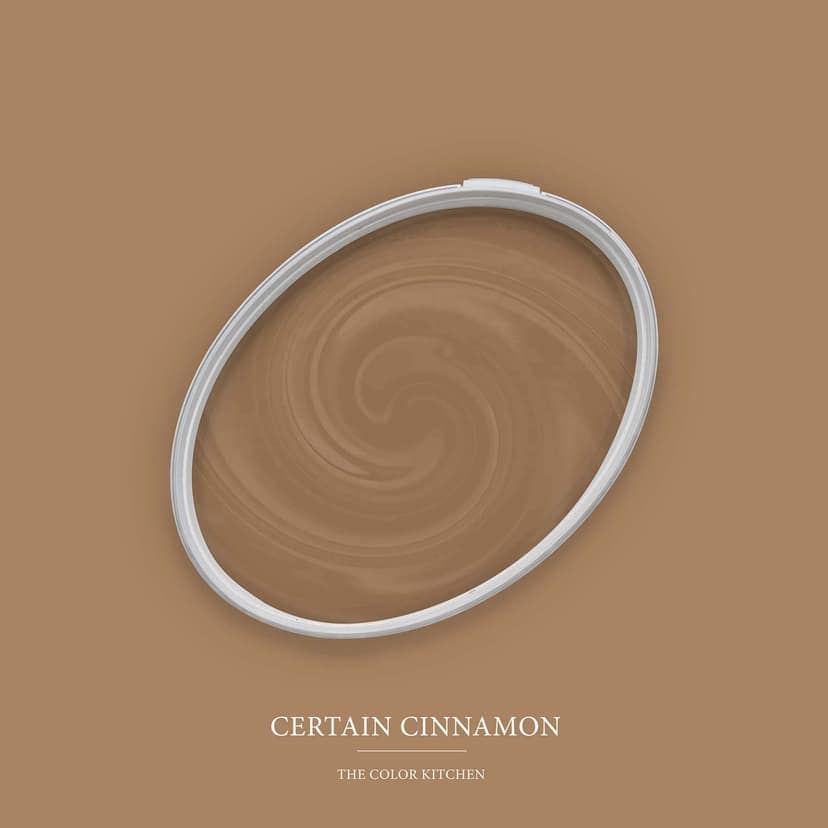Brązowa farba do ścian satynowy mat I Certain Cinnamon | tworzenie przytulnej i spokojnej atmosfery w pomieszczeniu | THE COLOR KITCHEN