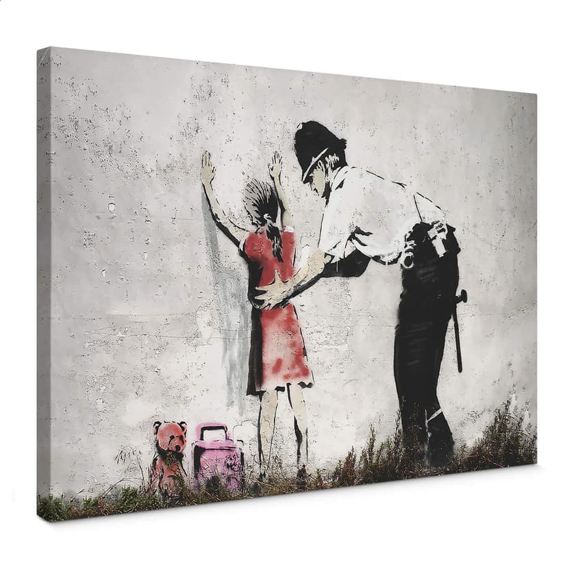Obraz na płótnie Banksy - Policjant przeszukujący dziewczynę