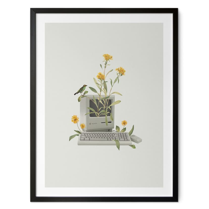 Plakat Vintage Botany Computer - Frida Floral Studio
