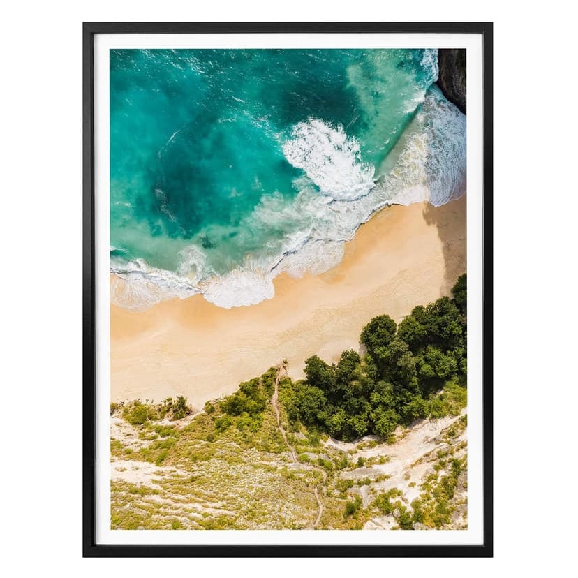 Plakat Colombo - Widok plaży z góry - format pionowy