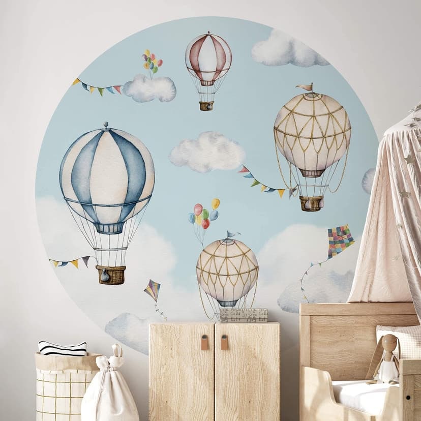 Oliver Robins - Balloon Bonanza - Fototapeta okrągła - tapeta flizelinowa/tapeta flizelinowa samoprz