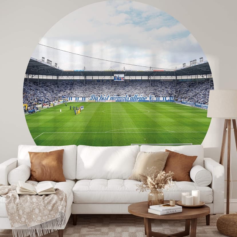 Fototapeta 1. FC Magdeburg - choreo stadionowe - runda - tapeta flizelinowa/tapeta flizelinowa samop