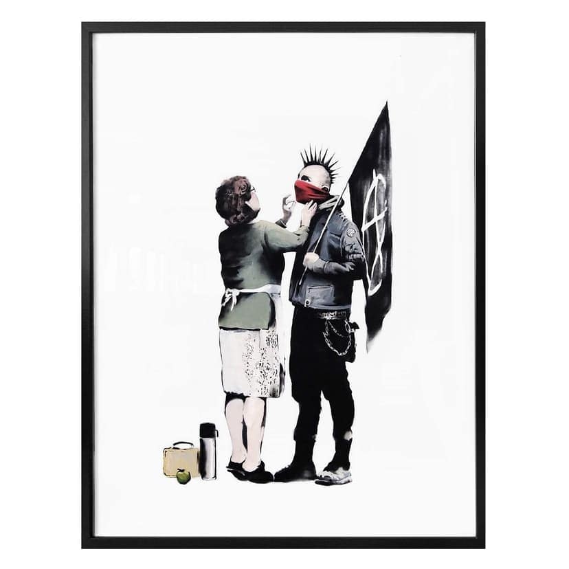 Plakat Banksy'ego - Porady matki