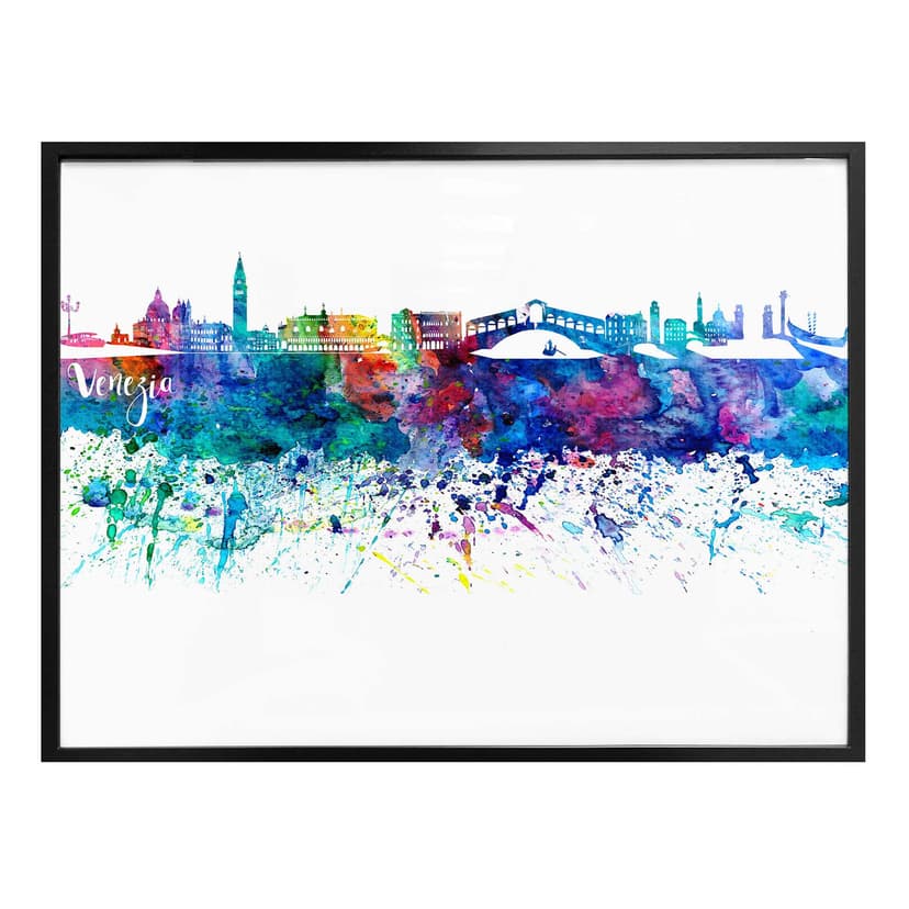 Plakat Bleichner - Akwarelowa panorama Wenecji