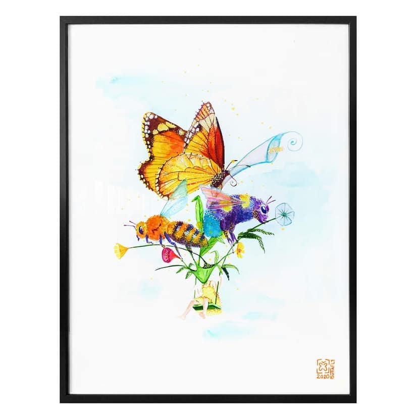 Plakat Buttafly - nośnik pyłku