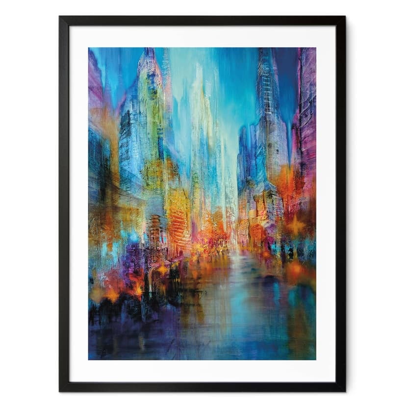 Plakat abstrakcyjny miasto - Schmucker