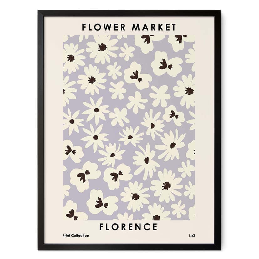 Plakat NKTN - Targ kwiatowy we Florencji