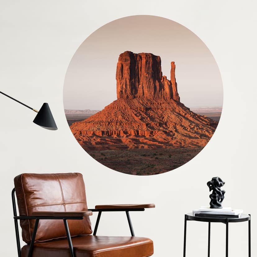 Naklejka na ścianę formacji skalnej w Monument Valley - Hugonnard - Round