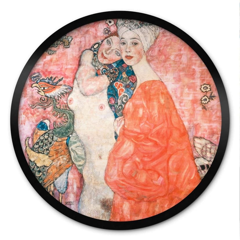 Plakat Klimt - Dziewczyny - Okrągły
