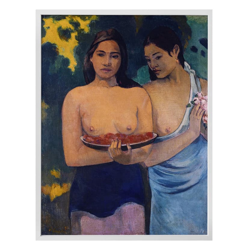 Plakat Gauguin - Dwie kobiety z Tahiti