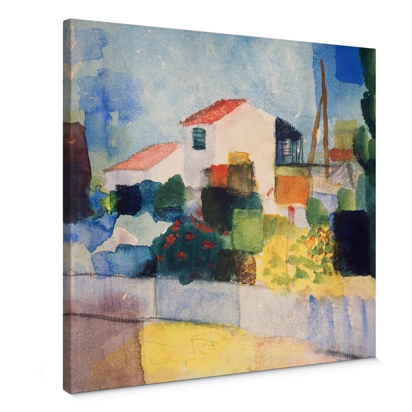 Obraz na płótnie Macke - Jasny dom