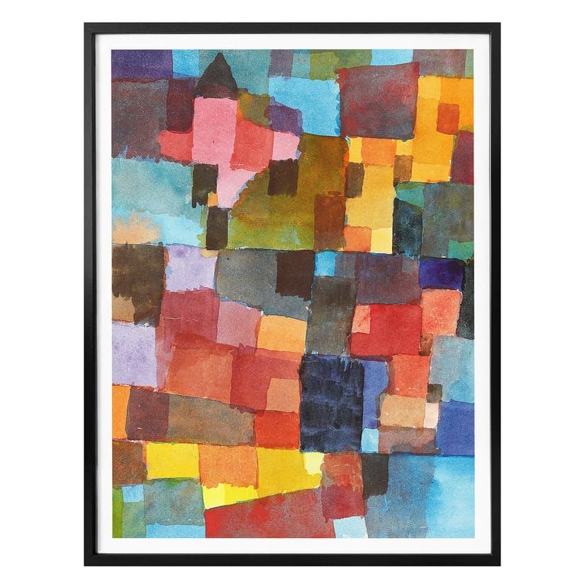 Plakat Klee - Architektury przestrzenne