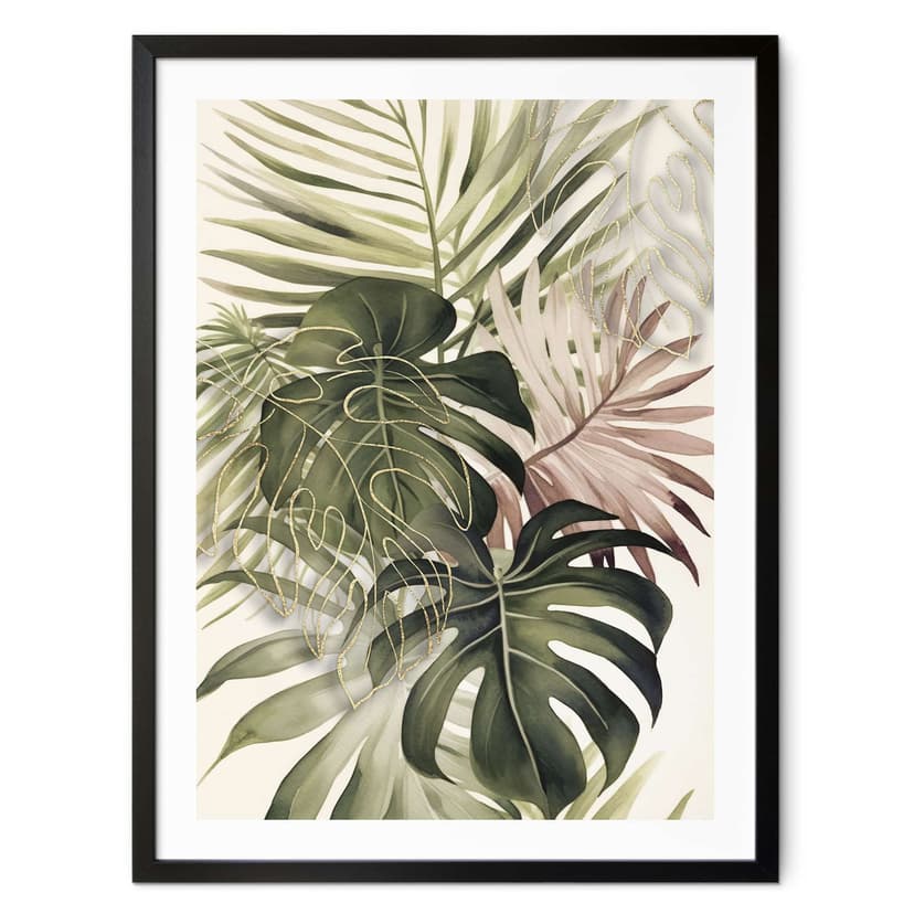 Plakat Tropical Leaves Boho - Haase
