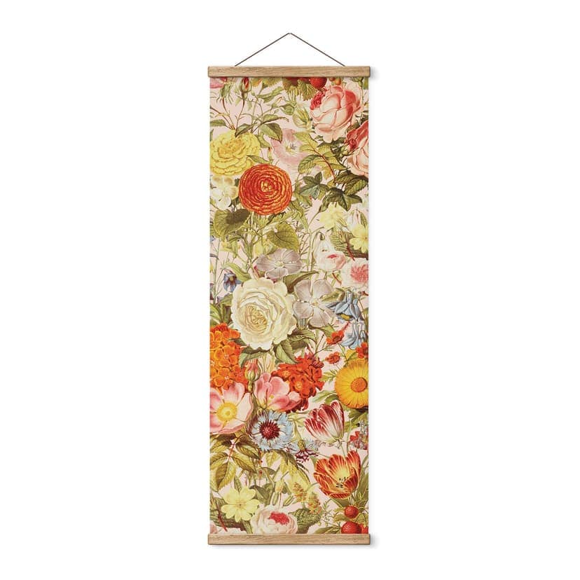 Obraz z tkaniny Kolorowy kolaż kwiatowy - Frida Floral Studio - Panorama