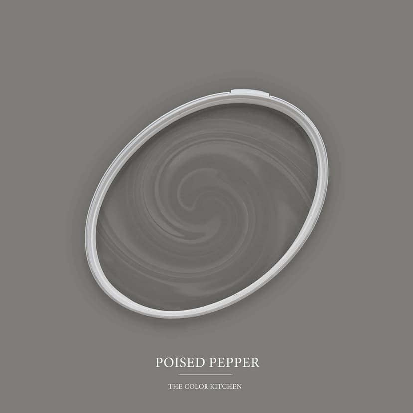 Szara farba do ścian i sufitów satynowy mat I Poised Pepper | tworzenie eleganckiej, nowoczesnej atmosfery | THE COLOR KITCHEN