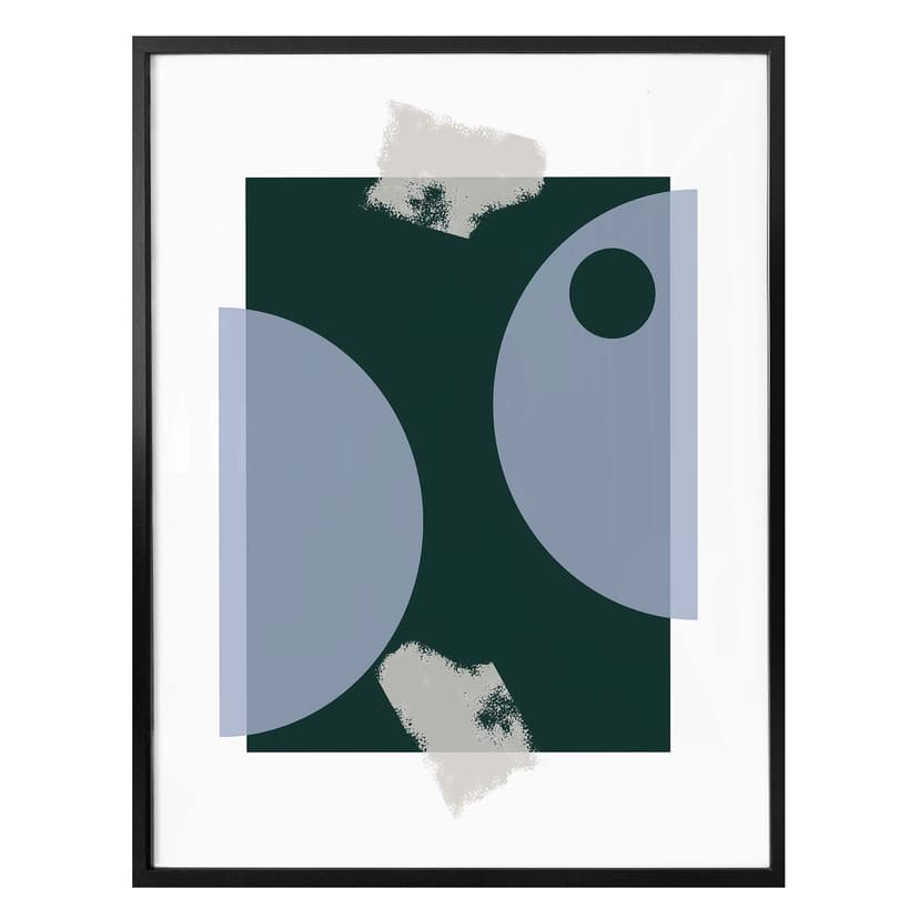 Plakat Nordic Creators - Niebiesko-zielony