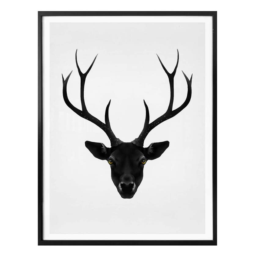 Plakat Irlandia - Czarny Jeleń - Schwarzer Hirsch