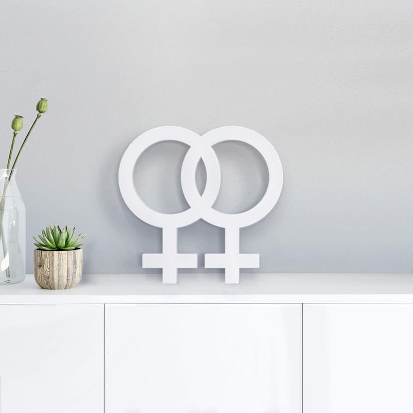 Dekoracyjna litera symbol płci homo kobiety