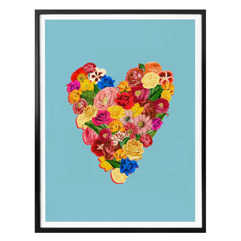 Plakat Frida Floral Studio - Heart Floral