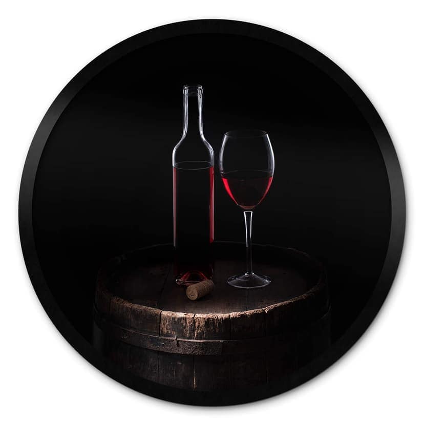 Plakat Perfoncio - Czerwone wino dla koneserów - Okrągły