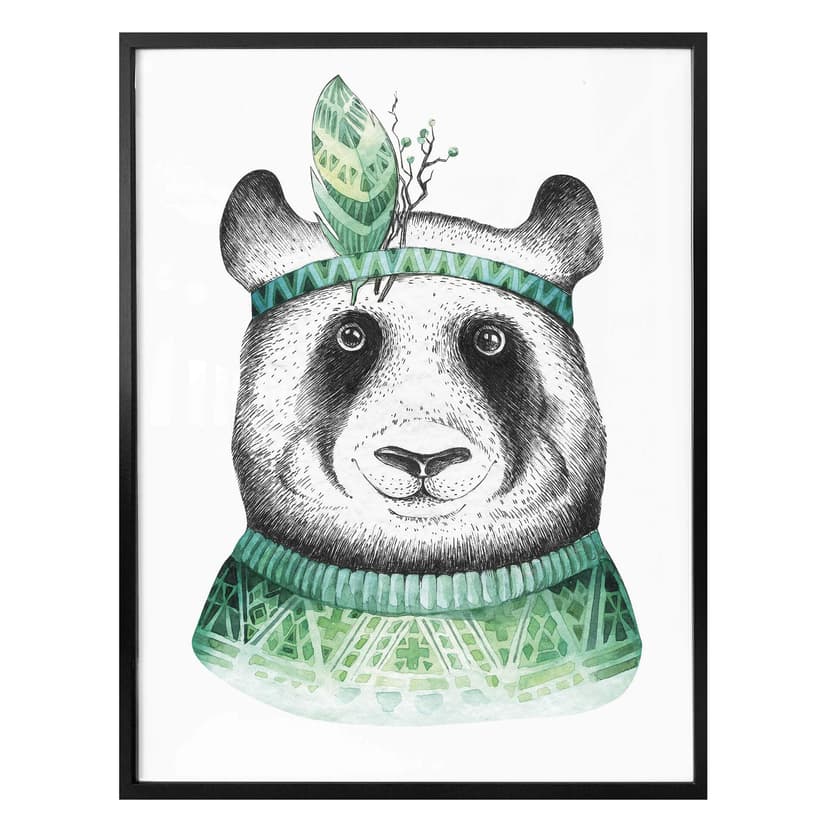 Plakat Kvilis - Hippie Panda