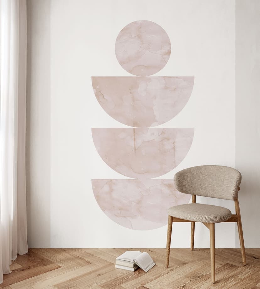 Geometryczna równowaga - Abstrakcyjna kompozycja - Fototapeta Costa