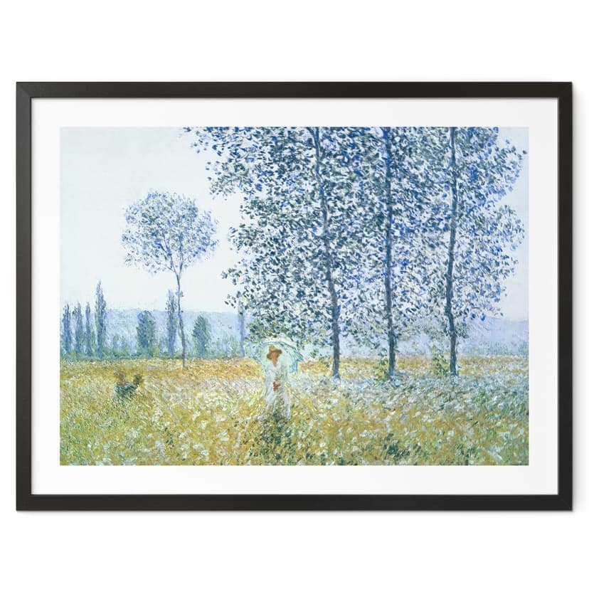 Plakat Monet - Pola wiosną