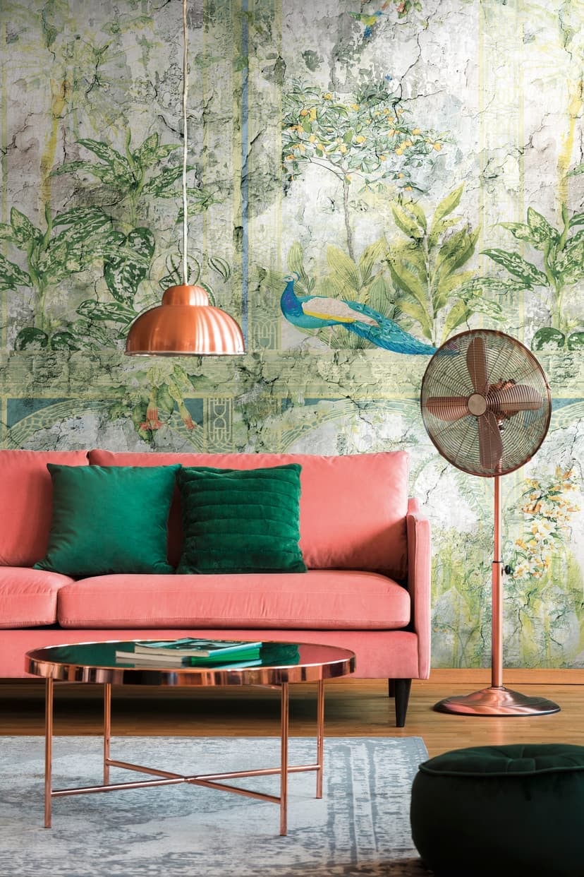 Fototapeta Livingwalls rośliny zielony niebieski - włóknina - matowa i gładka