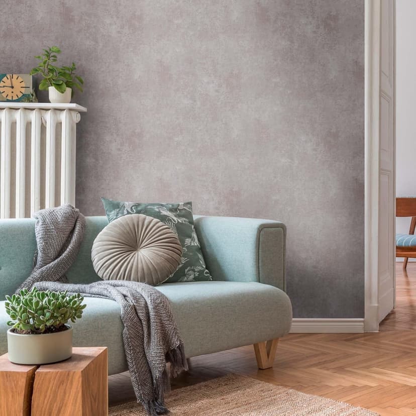 Tapeta szara brązowa nowoczesna tapeta z włókniny w stylu vintage do salonu, sypialni